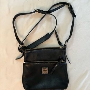 Dooney & Bourke Pebble Grain Double Zip Tassel Crossbody